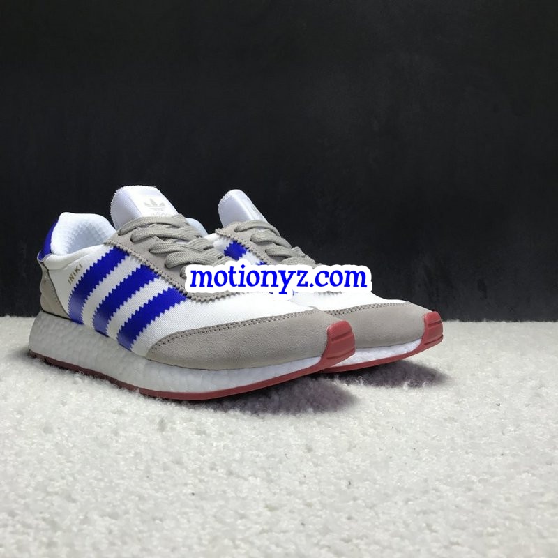 Real Boost Adidas Iniki Runner Boost White Blue